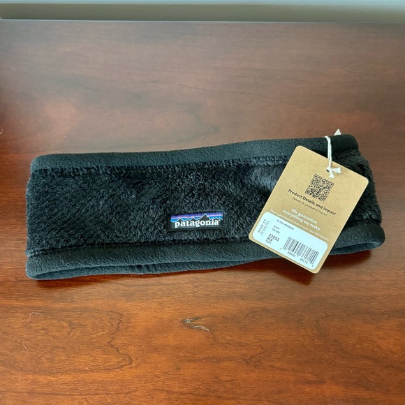 NWT Patagonia Re-Tool Headband | women’s fleece black headband - Picture 1 of 14